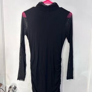 Elegant Black Long Sleeve Dress